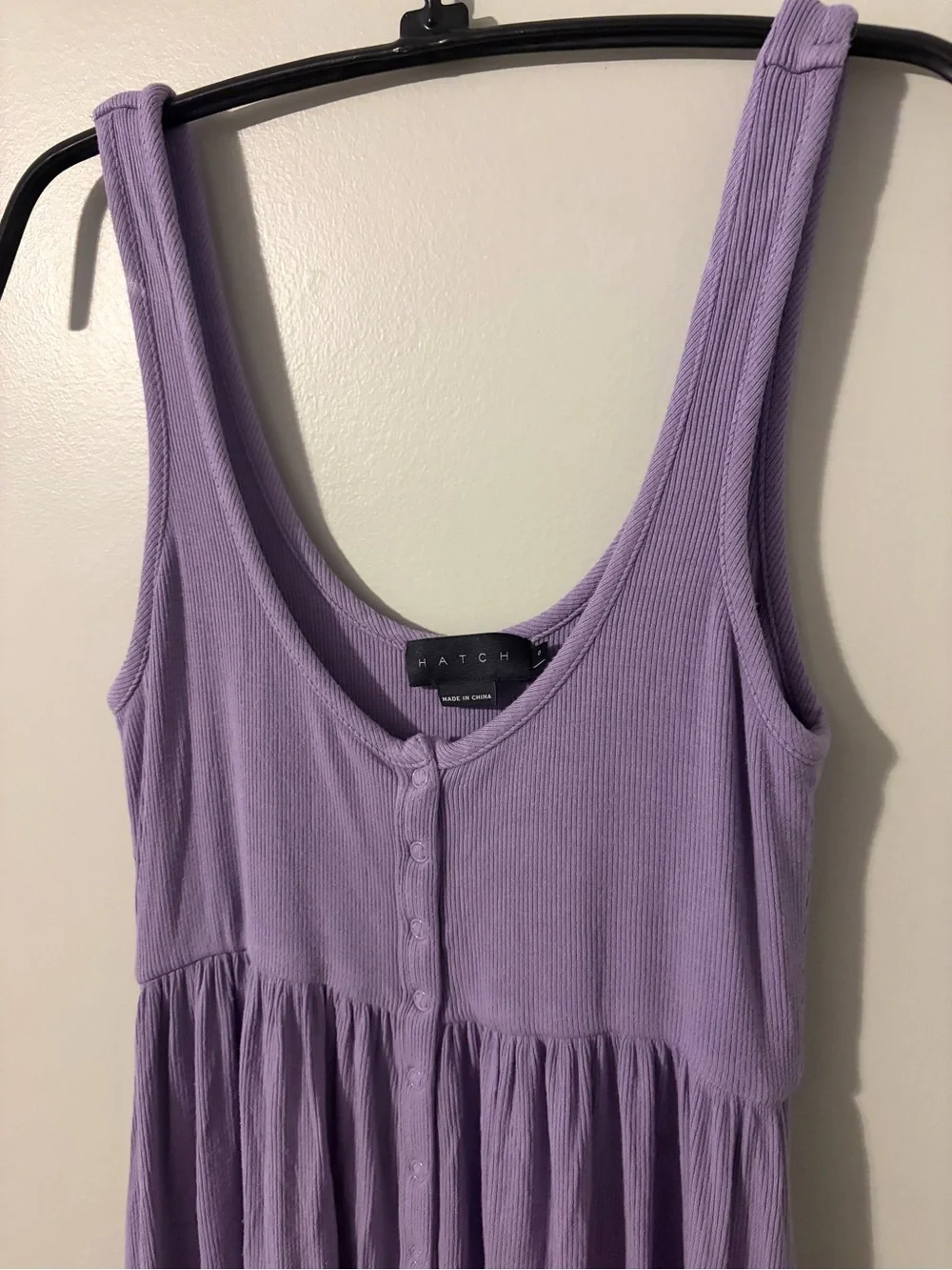 Hatch maternity softest ribbed nursing tank dress wisteria 0 xs - Picture 4 of 7